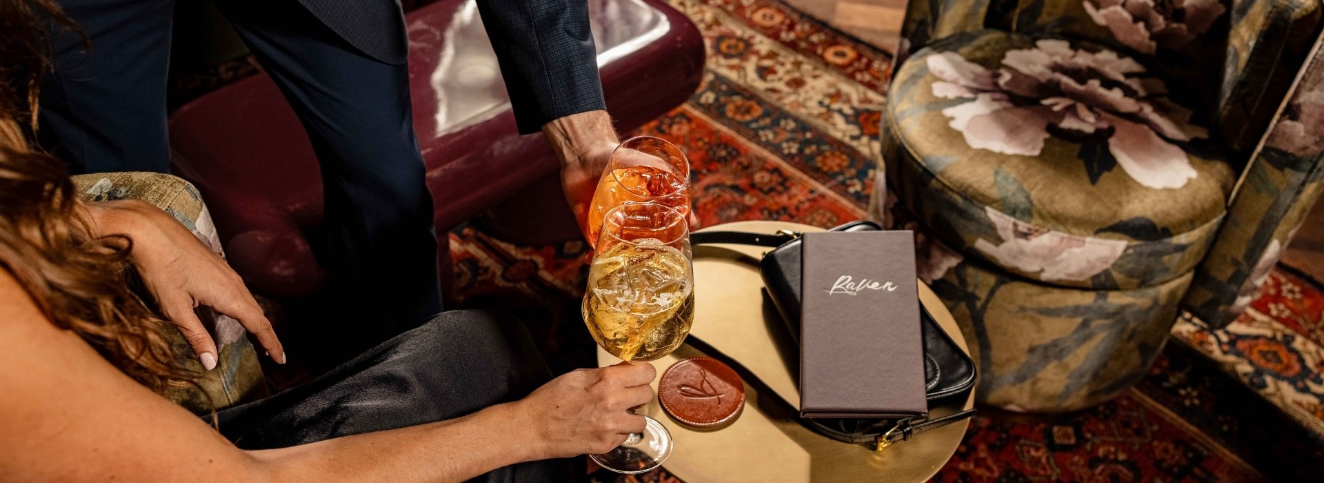 stylish setting with personalized cocktails at Hotel Mockingbird Dallas