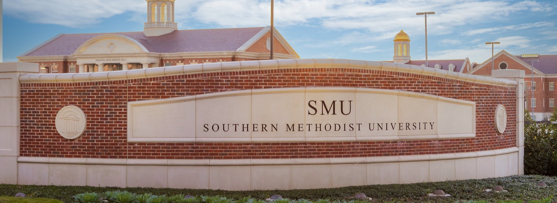 Southern Methodist University located near Hotel Mockingbird in Dallas, Texas. 